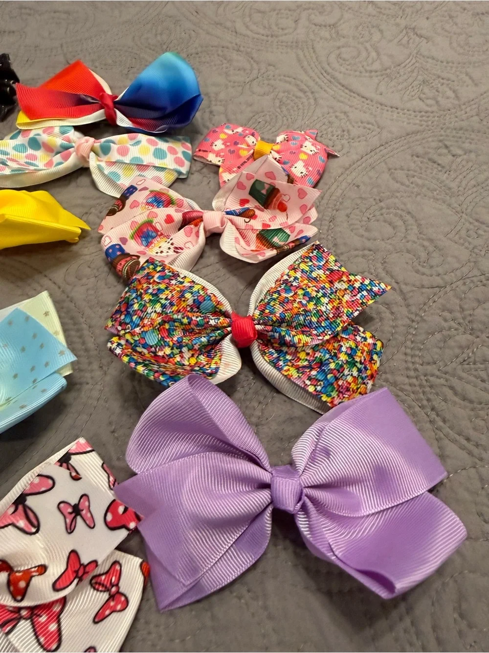 Assorted Kids Hair Bows Pack - Multicolor